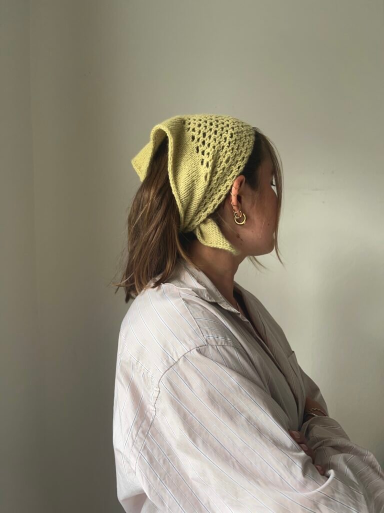 Elva scarf knitting pattern